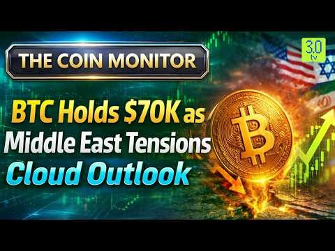 BTC Holds $70K as Middle East Tensions Cloud Outlook | The Coin Monitor | 3.0 TV