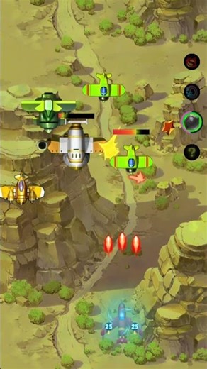 Experience dynamic shooting gameplay in aerial combat jets