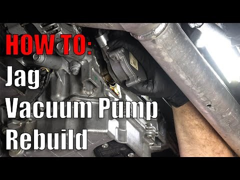 How to rebuild and remove a Jaguar Vacuum pump leaking oil. 3.0L 5.0L V6 V8 F-Type F-Pace XJ XF XE