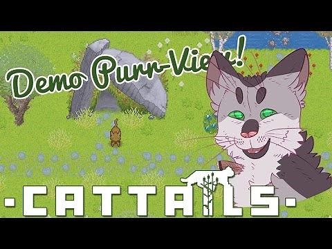 Our Wild Kitten Chickadee!! • Cattails Game Demo!! Life As a Wild Cat!