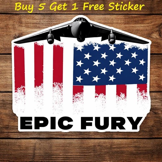 Operation Epic Fury Sticker, Red White Blue Car Magnet, Patriotic Sticker, USA Independence Day Sticker - Etsy