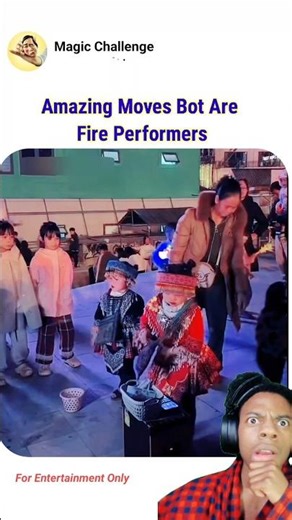 Amazing Moves Bot Are Fire Performers #shorts