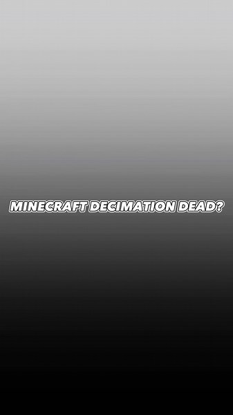 Minecraft Decimation: Surviving the Zombie Apocalypse