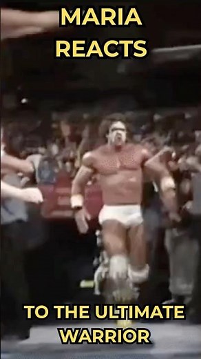 Maria’s First Reaction to The Ultimate Warrior | WrestleMania 4 #shorts