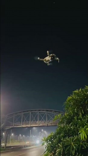 Flying My DJI at Night | DJI Mini 2 SE into the night sky 🌙 #dji #djimini2se #djidrone #drone