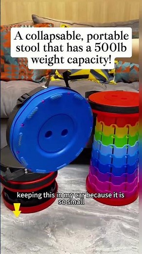 Compact Collapsible Stool: A Portable Seat for Any Occasion#portable #collapsiblestool
