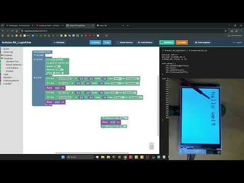 Blockly für Arduino, Teil 7, 4" TFT mit ILI9486_SPI.h grafisch programmieren