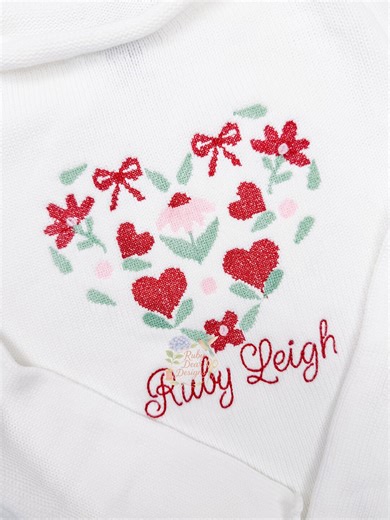 Valentine Heart Mini Motifs Cross Stitch Machine Embroidery Design - Etsy
