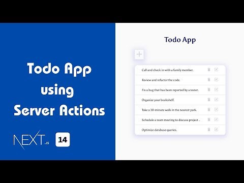 Todo App using Next.js 14 Server Actions