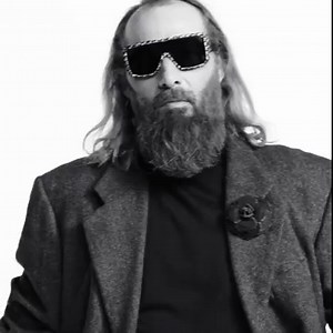 The CHANEL Spring-Summer 2020 eyewear campaign with musician Sébastien Tellier wearing a XL rectangular shield underlined by CHANEL tweed. See more on chanel.com | CHANEL