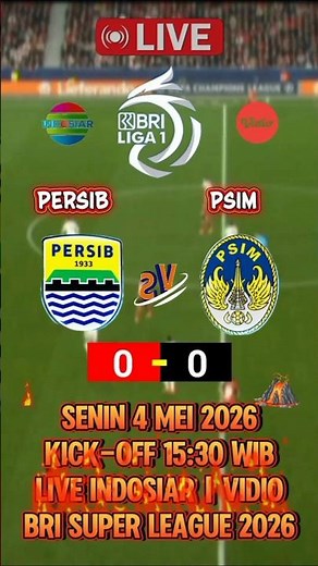 🔴Live Streaming Persib Bandung vs PSIM Yogyakarta BRI Super League Week 31