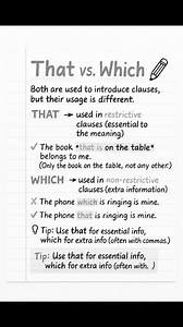 ✅ That vs Which . . . . . #englishtips #grammartips #shorts | Study All