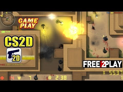 CS2D ★ Gameplay ★ PC Steam [ Free to Play ] 2D Counter-Strike Shooter Game 2004 / 2022