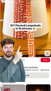 Beyond impressed with this easy DIY for a pleated fabric lampshade! I’ve spent hundreds in the past on store bought options 🤯 Share this with somebody you think may want to make one! | Lone Fox