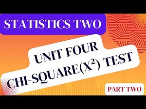 Chi-Square Test | Solved Problems & Exam Tips
