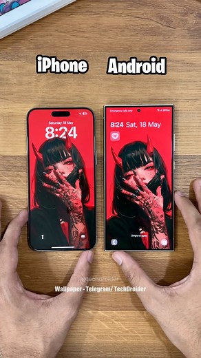 92K views · 612 reactions | iPhone vs Android - The GOD of Animations! Do you really think anyone can beat Apple in terms of animations? THINK TWICE! #iPhone #iOS #Android #Apple #Google #Samsung #iOS18 | TechDroider | Facebook