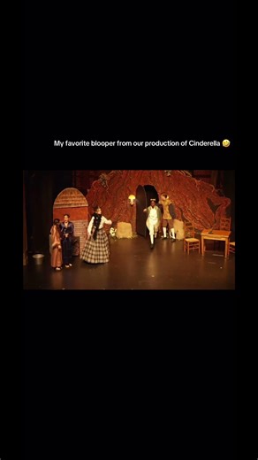 My FAVORITE BLOOPER from our production of Cinderella 😱🤣 #cinderella #musicaltheatre #theaterfail