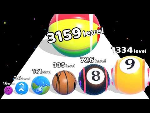 LEVEL UP BALLS - Ball Run Race Math Game (Satisfying ASMR Gameplay)