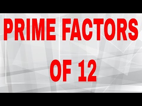 Prime factors of 12