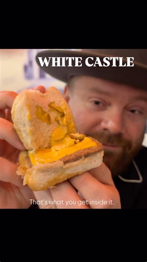 Shaun on Instagram: "🍔 Scottish guy tries WHITE CASTLE in America for the first time! My name is Shaun and I’m a Scottish travel vlogger - I spend a lot of time in America and like to experience a lot of cultural stuff, including fast food. White Castle is an iconic American fast-food chain, often credited as the birthplace of the modern hamburger. Founded in 1921 in Wichita, Kansas, it became famous for its small, square-shaped “sliders” cooked with onions and served on soft buns. These bite-s