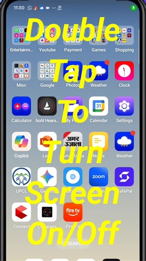 Double tap to turn screen on #techsahihai #mobilephone #androidtips #tipsandtricks