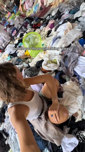 We are taught to throw “away” clothes, or things we don’t use nor want anymore, but we never learn about where they go. “Away” doesn’t exist … it just gets transported to landfills, or exported from the Global North into countries in the Global South, making the waste their problem to deal with. Over 92 millions tons of textile waste are dumped every year .. I’ve spent the past years exploring clothing waste in various regions from Vietnam in South East Asia to Costa Rica in Central America. Wor