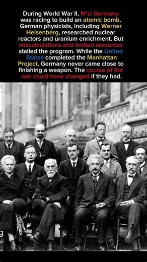 Germany was trying to build a nuke #history #wwii #physics