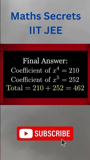 Jee Mains Algebra PYQ Best IIT JEE question #iitbombay #jeemains #iitjee #shorts #nta #jee