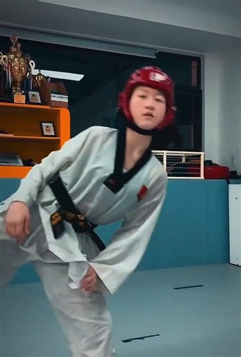 Perfect Taekwondo Spin Kick Timing – Fast & Powerful Fight Moment 🥋🔥