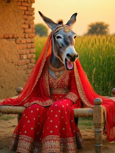The Unique Marriage of a Donkey and a Dog