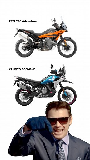 3.4K views | CFMOTO 800MT-X vs KTM 790 Adventure — same engine, different soul. Which one would you pick? #CFMOTO #KTM #AdventureBike #MotorcycleLife #MotoComparison #RidersChoice #MotoAdventure #CFMOTO800MTX #KTM790Adventure #BikerLife | Geri on Tour | Facebook