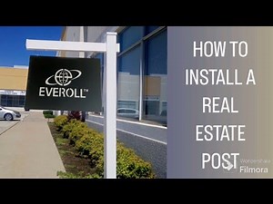 How to Install a Real Estate Sign Post