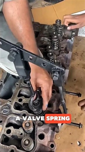 Valve Spring Removal Workshop Made Tool #mechanic #engineering