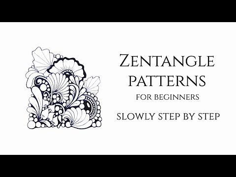 Zentangle patterns for beginners 🔸Drawing idea for beginners