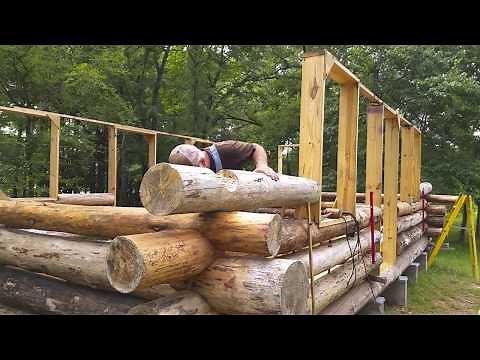 BUILD A RUSTIC LOG CABIN from SCRATCH