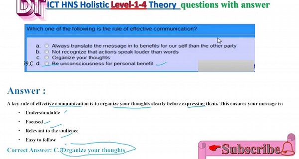 HNS Theory Holistic COC Exam part-IV