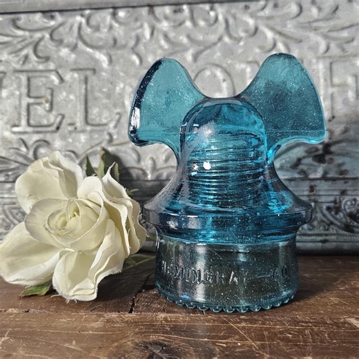 1920s Blue Hemingray-60 CD257 "mickey Mouse Ears" Glass Insulator - Etsy