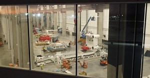 Tesla is spotted assembling giant casting machine for Cybertruck production