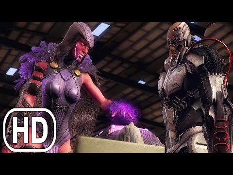 Justice League Green Lantern VS Raven & Cyborg Fight Scene - Injustice
