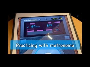 Practicing with metronome 110 - 140 BPM, part of a Haydn Sonata