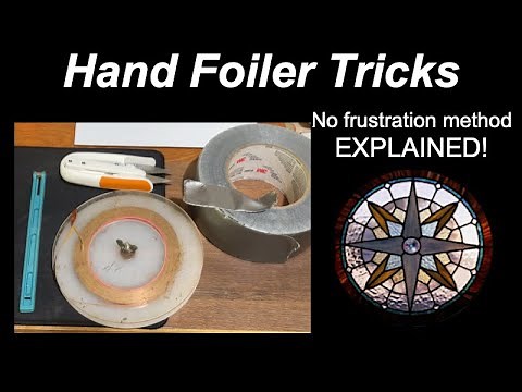Stained Glass Copper Foiling with a Hand Foiler
