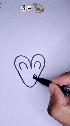 2.1K views · 17 reactions | Rat art with 3 v u step by step, #draw #artist #drawingtutorial #art #pencildrawing #easydraw #creativeart #drawing #ratart | Art by milon | Facebook