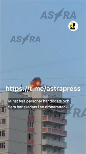 Massiv drönarattack mot Moskva-regionen