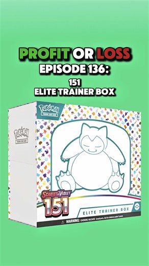 Opening a 151 Elite Trainer Box! - Profit or Loss Episode 136 #pokemon #pokemoncards #packopening #pokemontcg #151