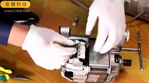 西门子滚筒洗衣机拆卸安装电机及更换碳刷方法视频