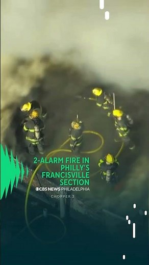 Crews battling 2-alarm fire at building in Philadelphia's Francisville section