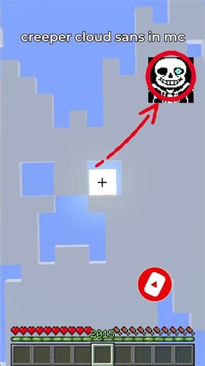 sans undertale cloud in minecraft 💀