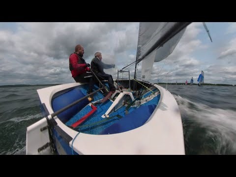 Merlin Rocket Inland Champs 2025 - race 6 - tricky first beat!