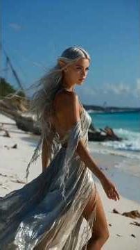 🌊 Ocean Spirit | Elven Beach Walk & Ethereal Sea Journey #Shorts #Elf #Fantasy