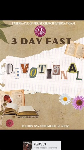 1K views | Family! Are you ready for our 3 Day Fast(Liquids)? Please visit topci.org to download your copy of the TOPCI Devotional Booklet with ALL the details about the fast, including the 3-day prayer calls on Wednesday at 6 AM, 12 PM, and 6 PM on @topchurchlive Facebook page and @tjmcbrideministries Youtube channel. #topci #yearofrevival Timothy J. McBride | Tabernacle of Praise Church Int'l | Facebook